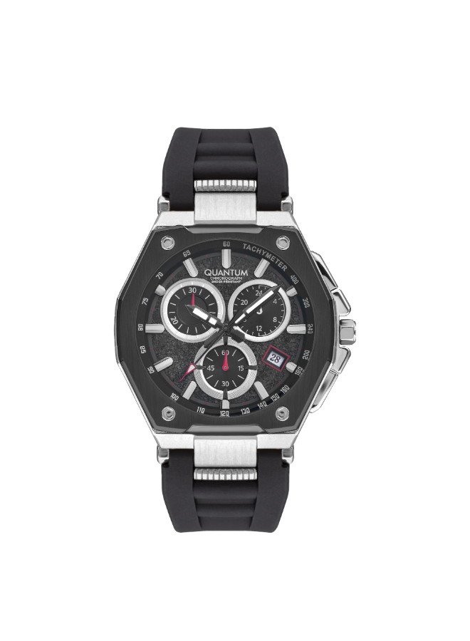 Quantum Men's Chronograph Black Dial Watch - PWG15.351