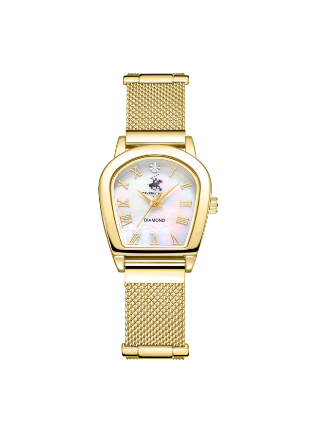 Beverly Hills Polo Club Women's Analog White Mop Dial Watch - BP3826C.120