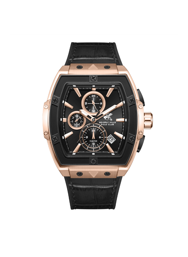 Beverly Hills Polo Club Men's Multi Function Black Dial Watch - BP3841X.451