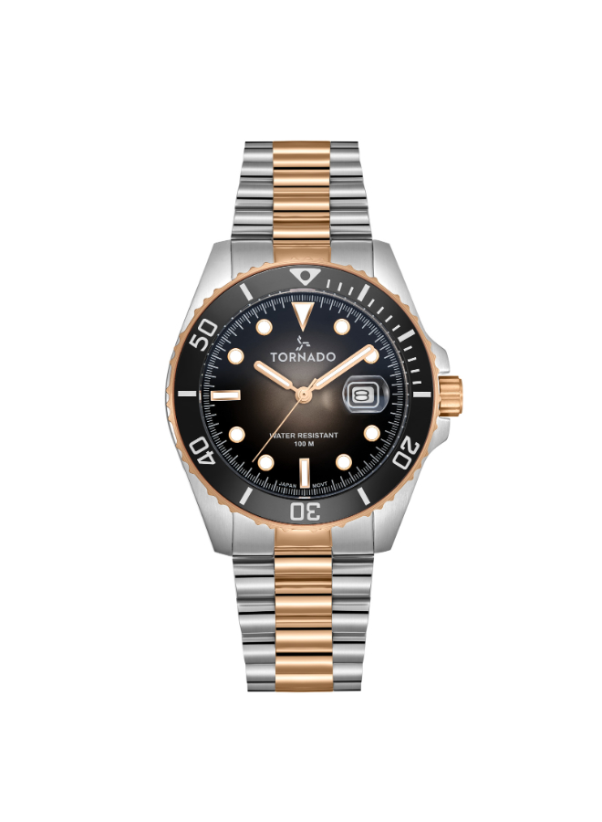 Tornado LUMINA ANALOG Men's Analog Onyx Black Dial Watch - T22001-KBKB
