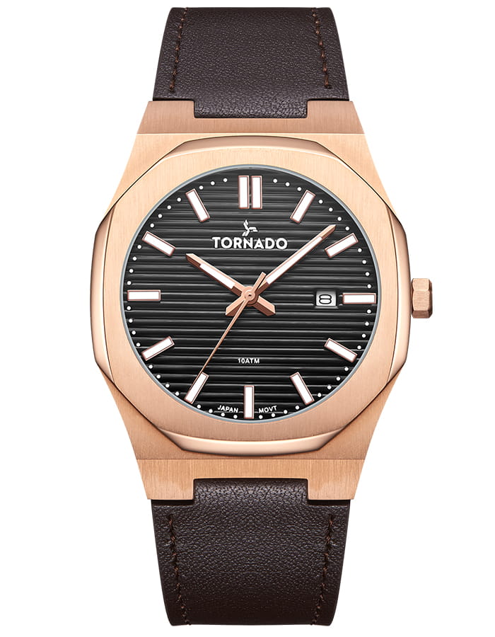 Tornado SPECTRA Men's Analog Black Dial Watch - T22002-RLDB