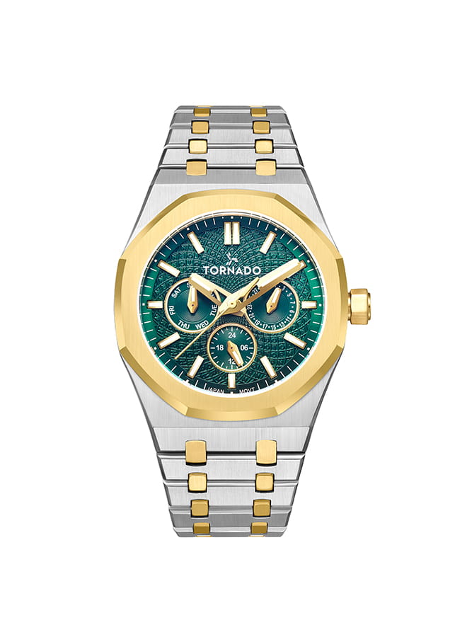 Tornado AURORA NOVA Men's Multi Function Green Dial Watch - T23104-TBTG