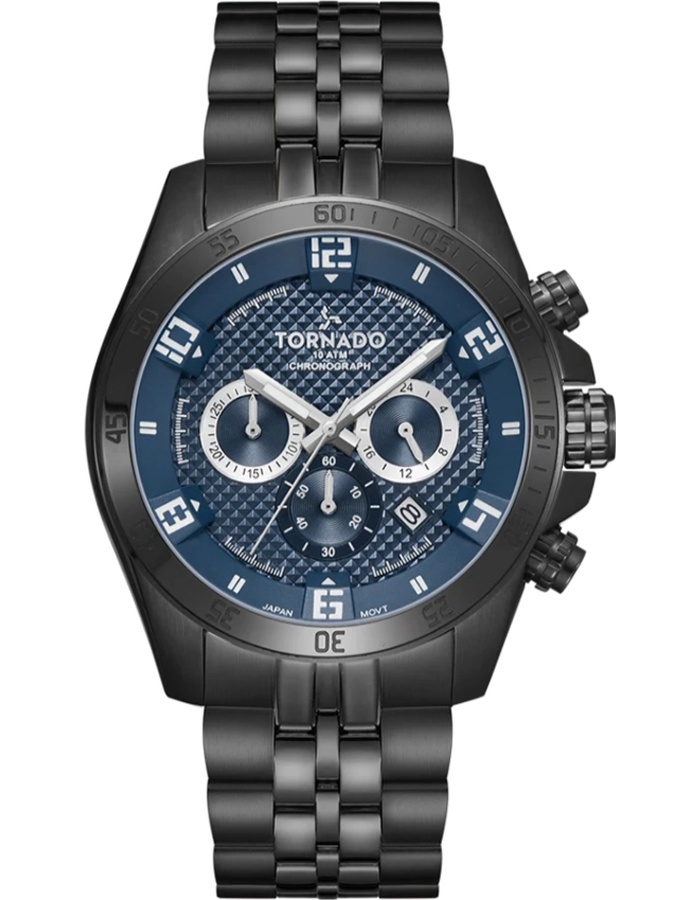 Tornado CELESTIA CHRONO Men's Chronograph Blue Dial Watch - T3149B-BBBJ