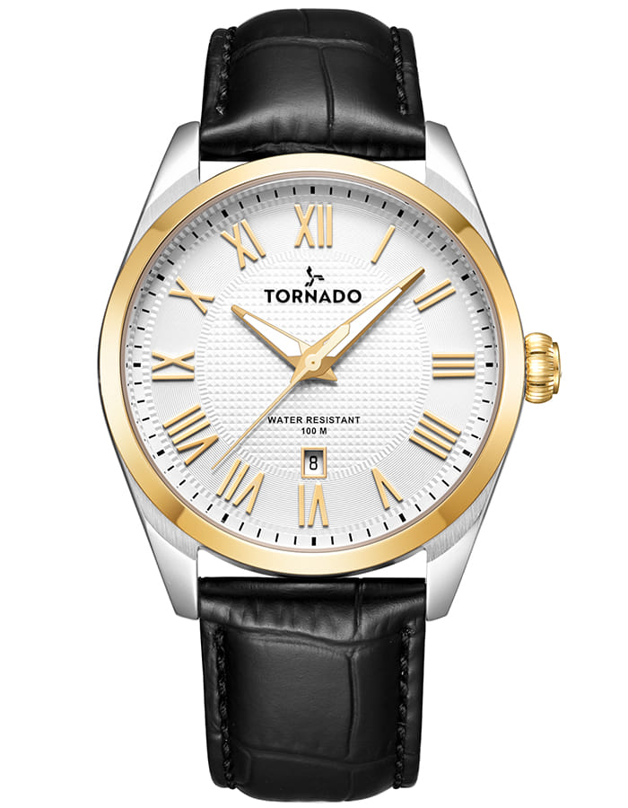 Tornado CLASSIC ANALOG Men's Analog White Dial Watch - T8007-SLBWG