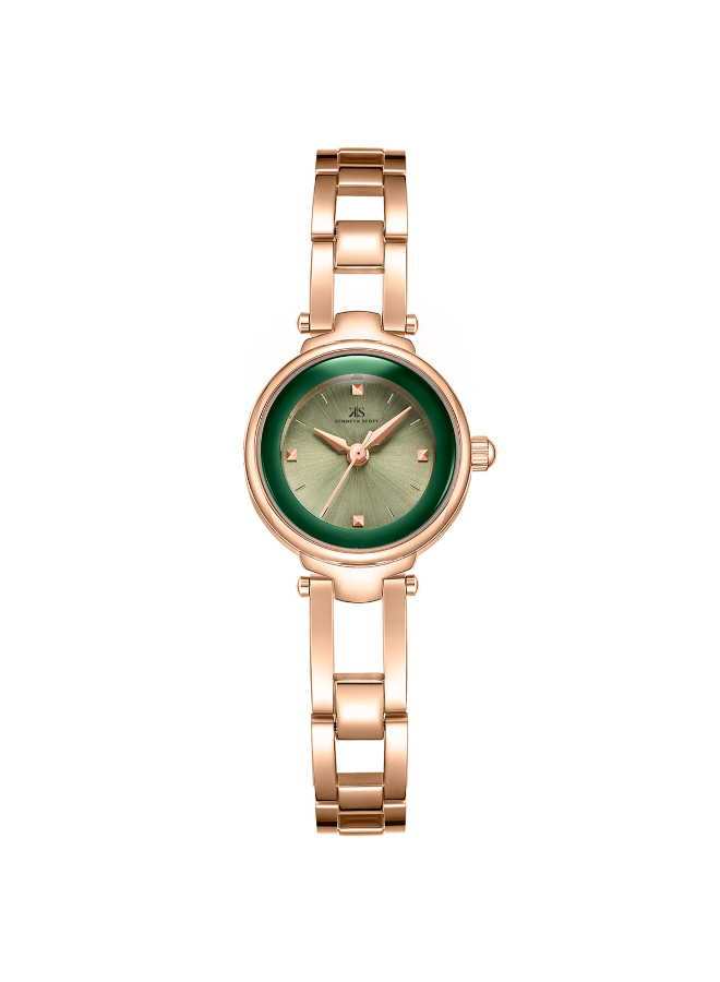 Kenneth Scott Women's Analog Green Dial Watch - K23516-RBKH