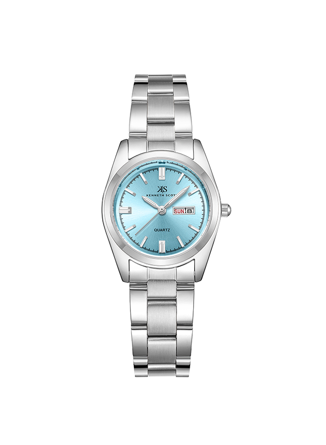 Kenneth Scott Women's Analog Light blue Dial Watch - K23543-SBSL