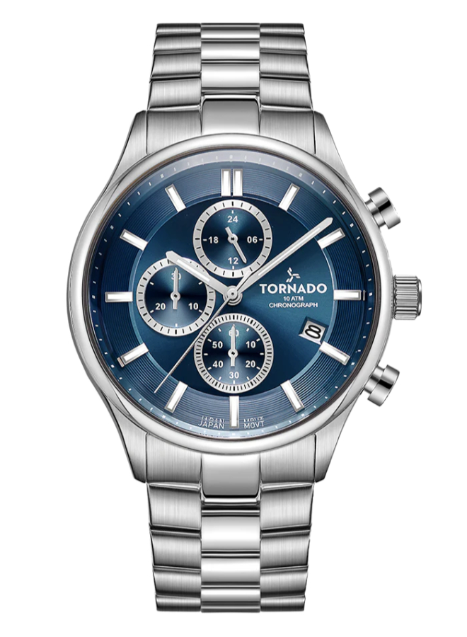 TORNADO CELESTIA ELITE Men's Chronograph Blue Dial Watch - T6106B-SBSN