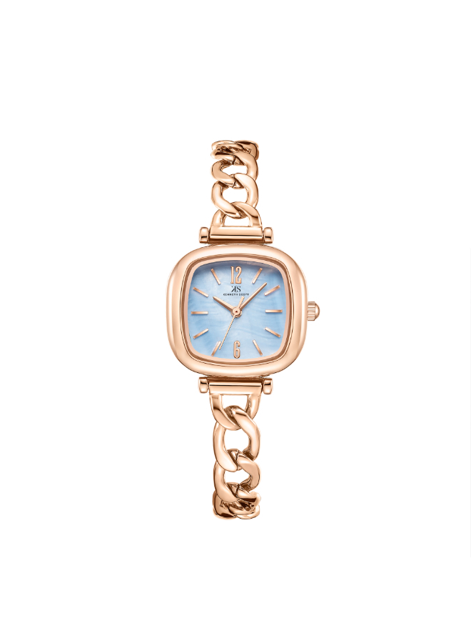 Kenneth Scott Women's Analog Blue Dial Watch - K23513-RBKL