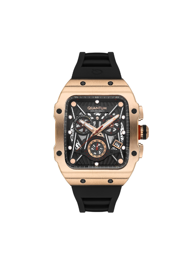 Quantum Men's Chronograph Black Dial Watch - HNG1080.451