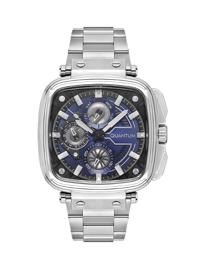 Quantum Men's Multifunction Dark Blue Dial Watch - PWG1092.390