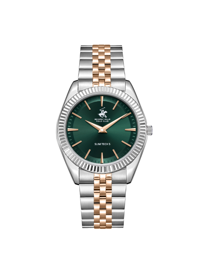 Beverly Hills Polo Club Men's Analog Green Dial Watch - BP3830X.570