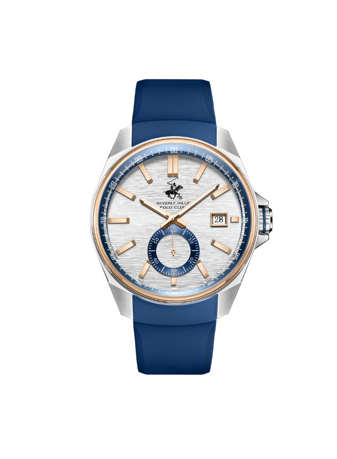 Beverly Hills Polo Club Men's Multi Function Silver Dial Watch - BP3837X.339