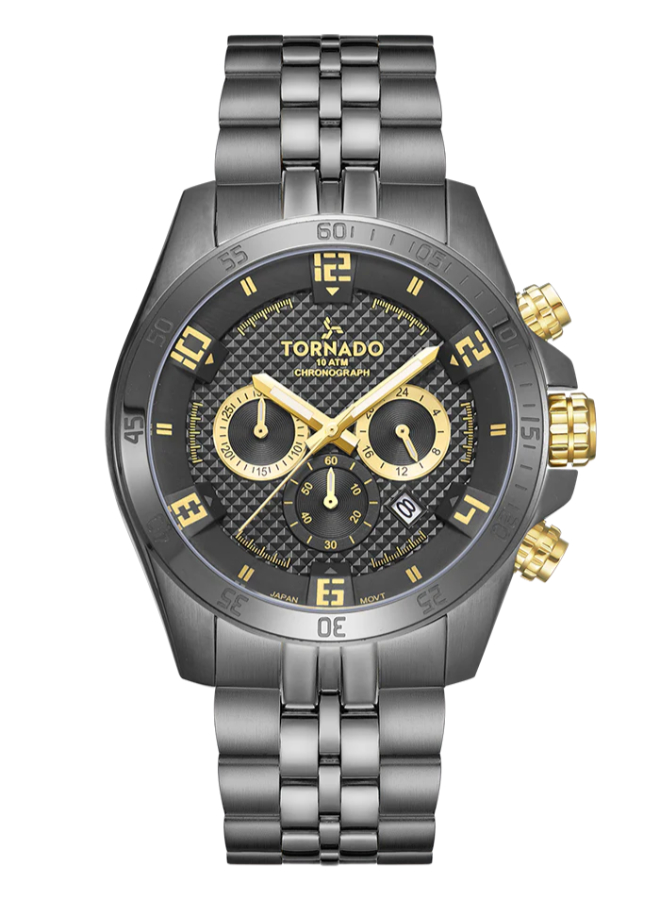 TORNADO CELESTIA CHRONO Men's Chronograph Black Dial Watch - T3149B-XBXBG