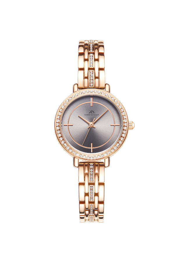 Kenneth Scott Women's Analog Grey Dial Watch - K23532-RBKX