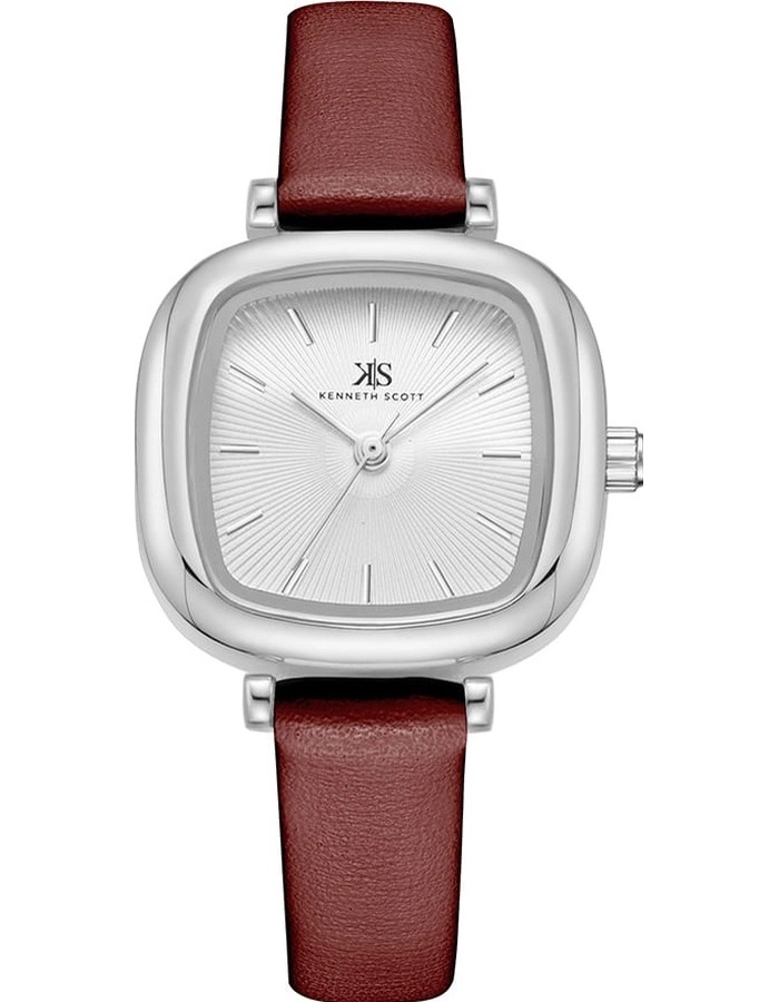 Kenneth Scott Women's Analog White Dial Watch - K22525-SLDW