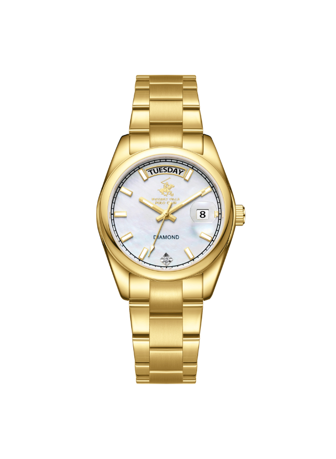 BEVERLY HILLS POLO CLUB Women's Analog Mother of Pearl Dial Watch - BP3709X.120