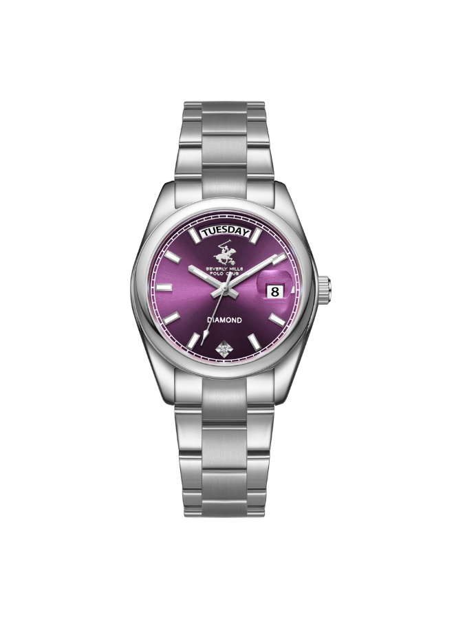 BEVERLY HILLS POLO CLUB Women's Analog Purple Dial Watch - BP3709X.380