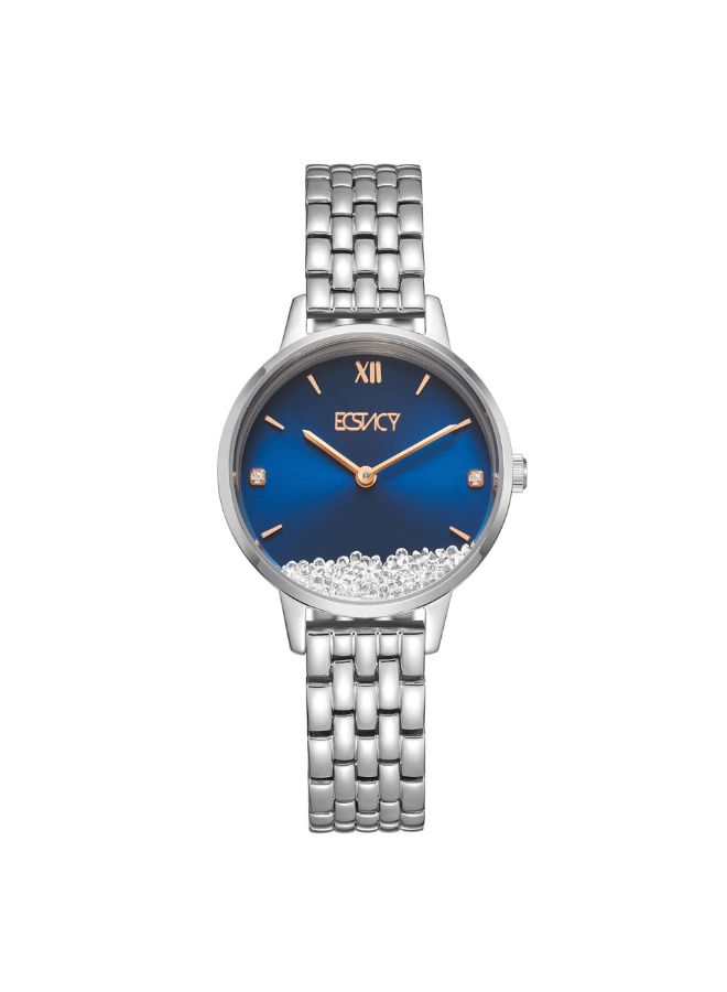 Ecstacy Women's Analog Light Blue Dial Watch - E23505-SBSL