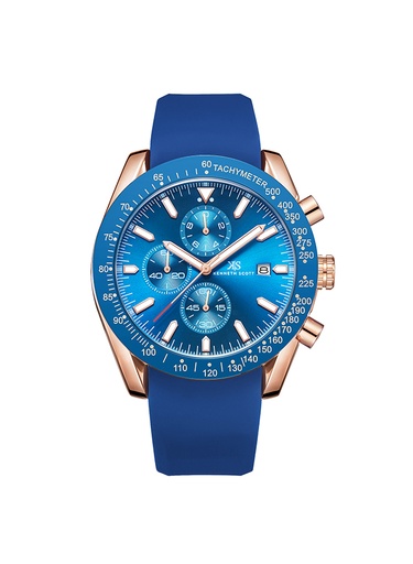 [K23148-RSNN] Kenneth Scott Men's Chrono & Multi Function Dark Blue Dial Watch - K23148-RSNN