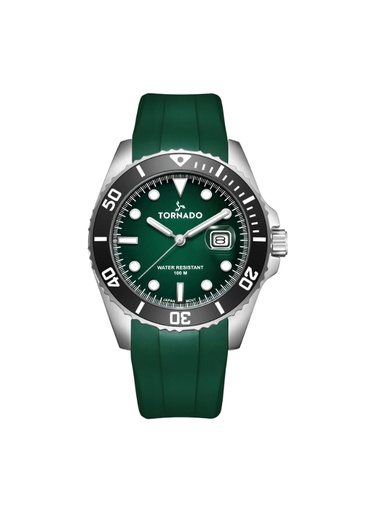 [T22001-SSHH] Tornado LUMINA ANALOG Men's Analog Green Dial Watch - T22001-SSHH
