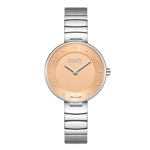 [E25504-SBSO] ECSTACY Women 2025 Fn Orange Dial E25504-SBSO