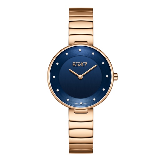 [E25504-RBKN] ECSTACY Women 2025 Fn Blue Dial E25504-RBKN