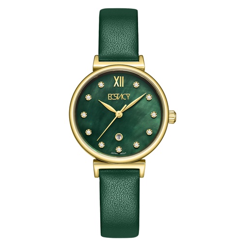 [E25507-GLGMG] ECSTACY Women GL12 Fn MOP Green Dial E25507-GLGMG