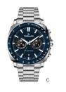 [T25104S-SBSN-N] TORNADO Men Chronograph Fn Blue Dial T25104S-SBSN-N