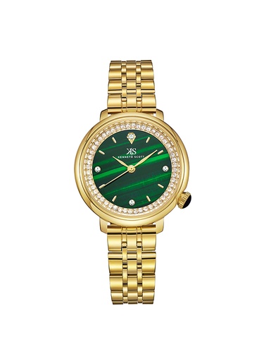[K23518-GBGH] Kenneth Scott Women's Analog Green Dial Watch - K23518-GBGH