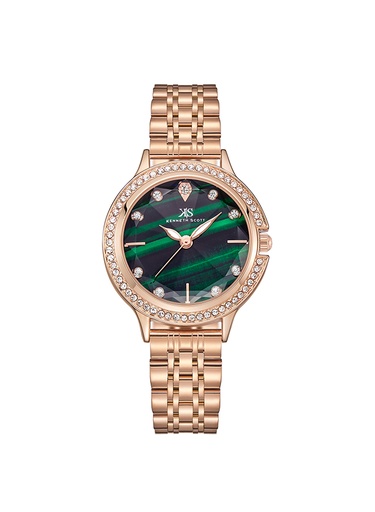 [K23521-RBKH] Kenneth Scott Women's Analog Green Dial Watch - K23521-RBKH