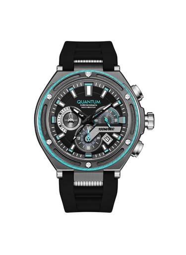 [HNG1010.061] Quantum Men's Chronograph Grey Dial Watch - HNG1010.061