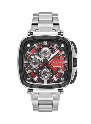 [PWG1092.380] Quantum Men's Multifunction Red Dial Watch - PWG1092.380