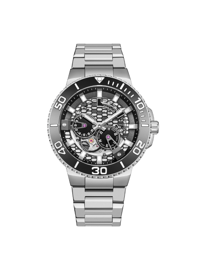 [BP3702X.350] BEVERLY HILLS POLO CLUB Men's Automatic Multifunction Black Dial Watch - BP3702X.350