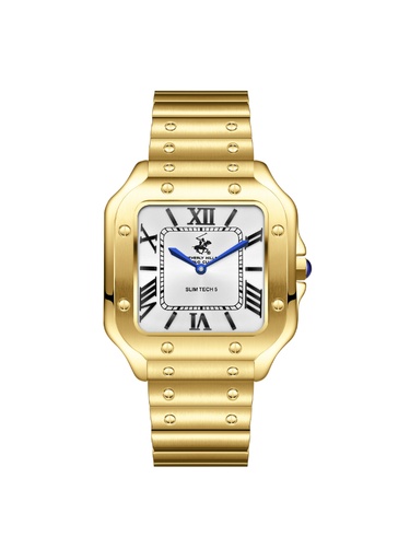 [BP3729X.130] BEVERLY HILLS POLO CLUB Men's Analog Silver Dial Watch - BP3729X.130