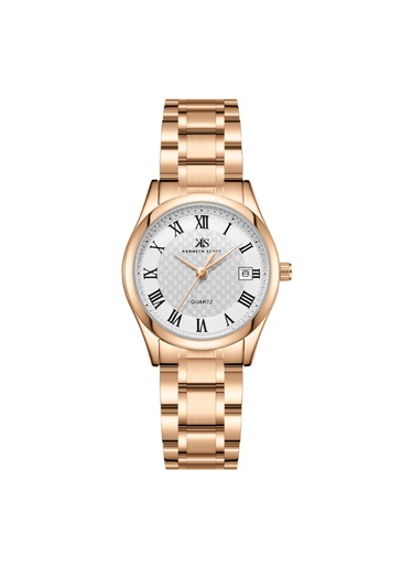 [K25504-KBKW] Kenneth Scott Women's Analog White Dial Watch - K25504-KBKW