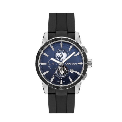 [ADG991.391] Quantum Men's Multifunction Dark Blue Dial Watch - ADG991.391