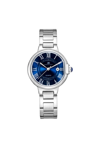 [K23553-SBSN] Kenneth Scott Women's Analog Dark Blue Dial Watch - K23553-SBSN