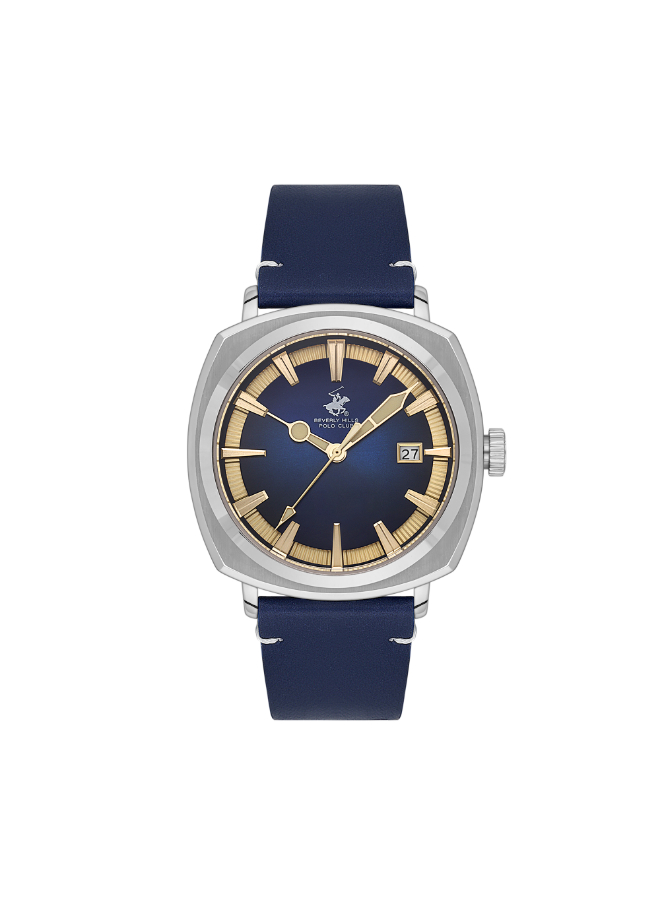 [BP3732X.399] BEVERLY HILLS POLO CLUB Men's Analog Dark Blue Dial Watch - BP3732X.399