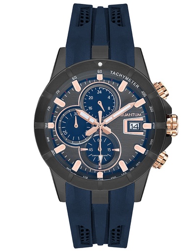 [HNG893.069] Quantum Men's Chronograph Grey Dial Watch - HNG893.069